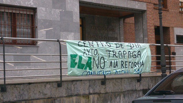 Greba mugagabea Trapagarango Eguneko eta Zaharren Egoitzan