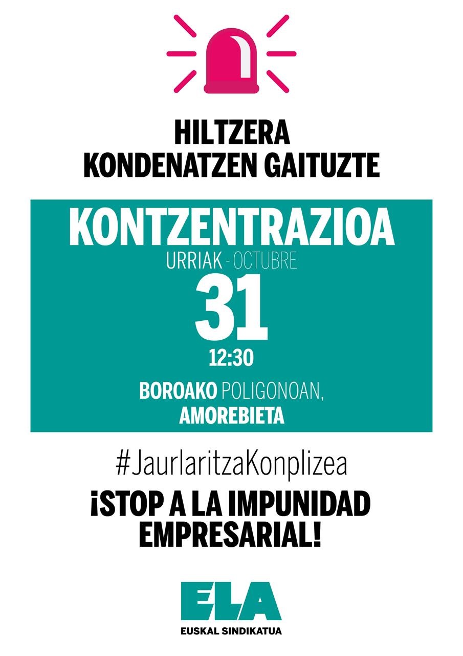 Hil egin da Maderas Etxeari enpresan istripua izan zuen langilea Hil egin da Maderas Etxeari enpresan istripua izan zuen langilea