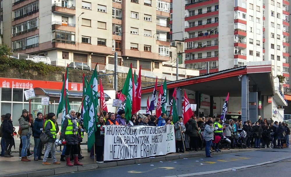 Ia erabateko jarraipena izan du Haurreskolak Partzuergoko grebak