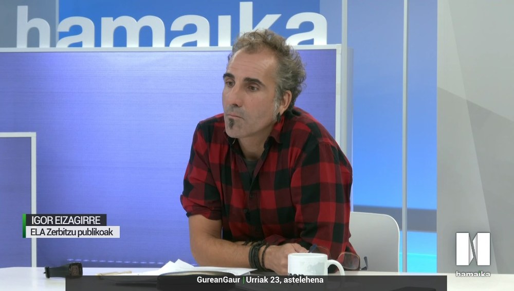 Igor Eizagirre: "Alderdi politikoei eskatu diegu hemen erabakitzea zerbitzu publikoen baldintzak"