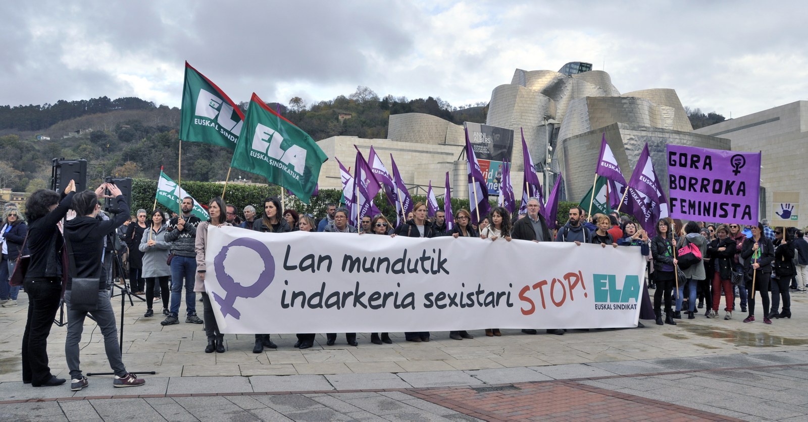 Indarkeria matxistaren aurkako ekitaldia Bilbon