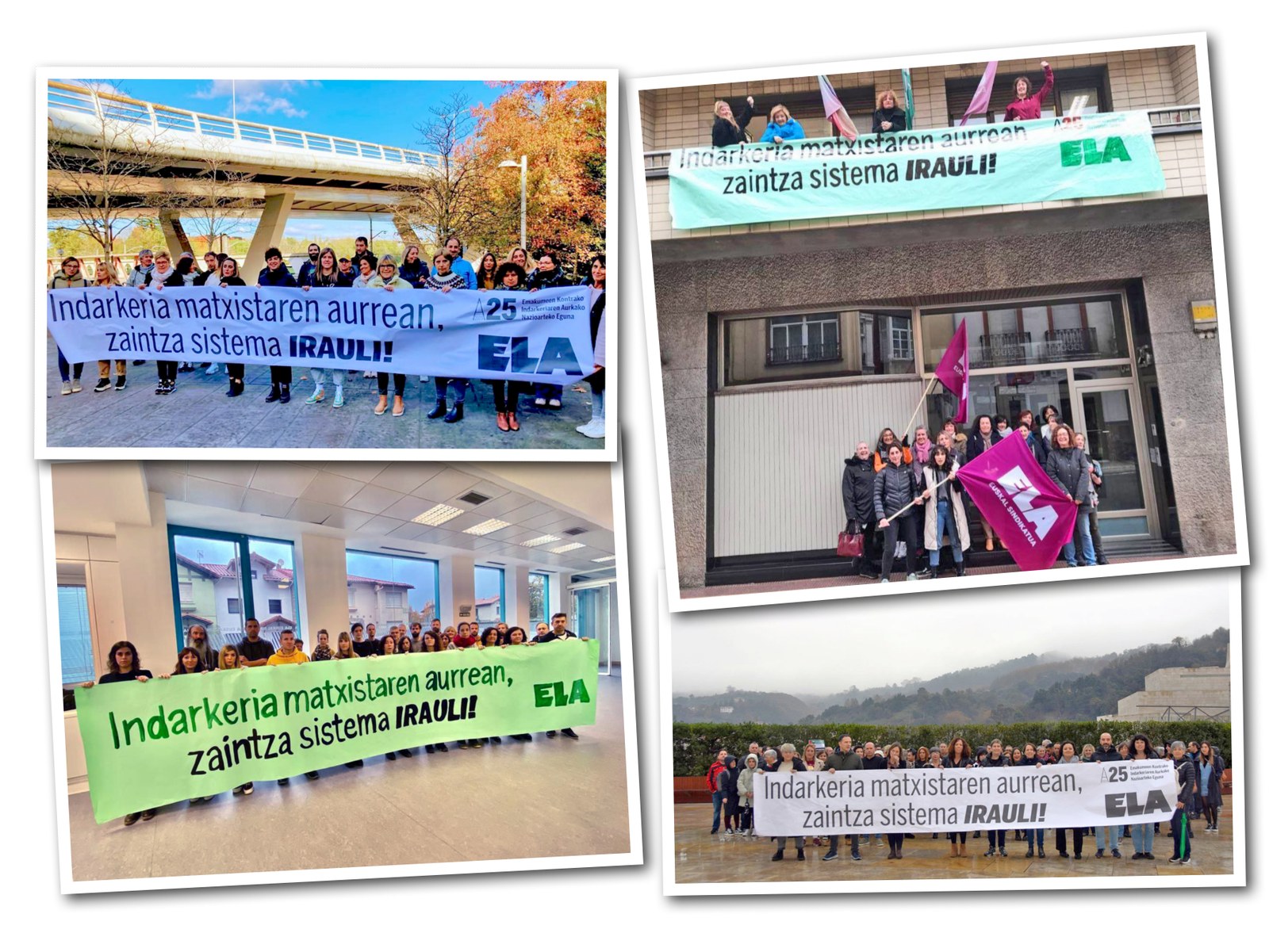 Indarkeria matxistaren aurrean, zaintza sistema irauli! Indarkeria matxistaren aurrean, zaintza sistema irauli!
