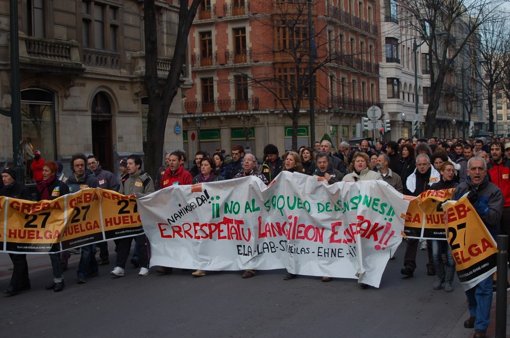 Hamarna milaka langilek hartu du parte manifestazioetan