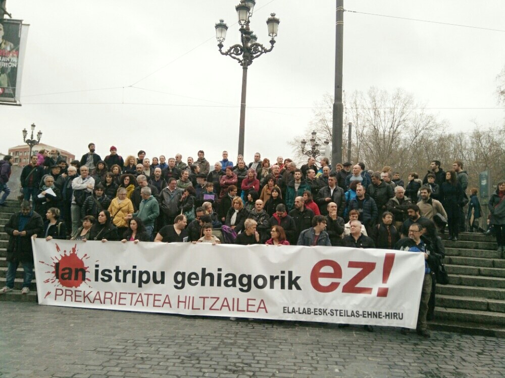 Istripu hilgarria salatzeko elkarretaratzea Bilbon