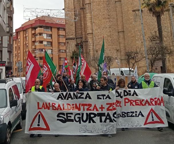 Jarraipen osoa abenduko lehen greba egunean
