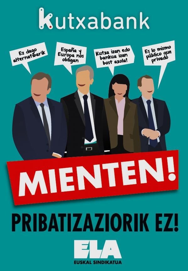 Kutxabank-eko Lehendakariari soldata %73 igotzea iseka da