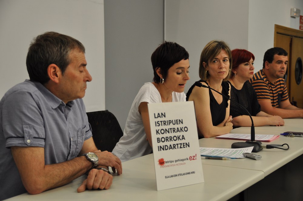 Lan istripuen aurkako mobilizazioak indartuko dira