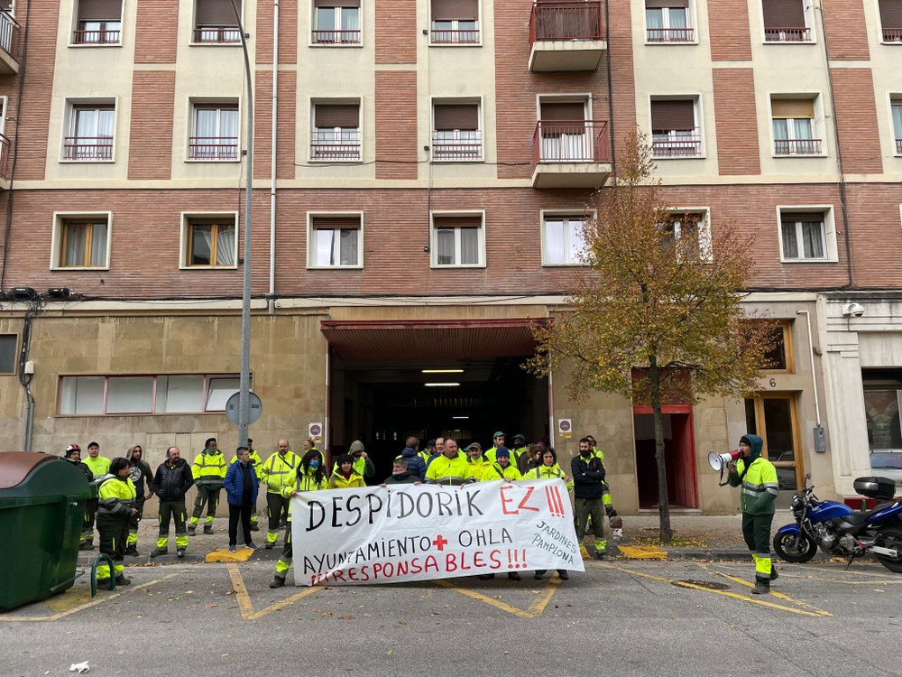 Lanuzteak eta mobilizazioak Ingesan OHL enpresako langile baten kaleratzea salatzeko