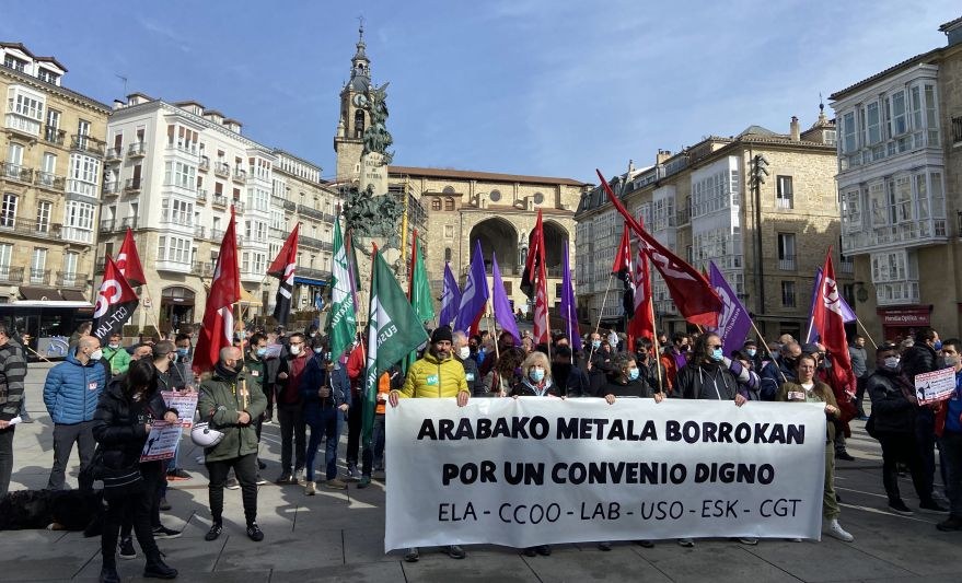 Maiatzaren 18, 24 eta 26an, greba Arabako Metalean