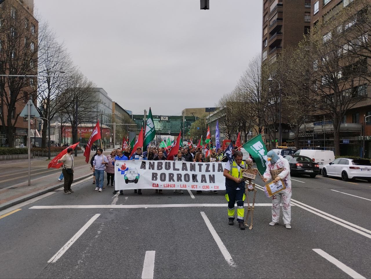 Manifestazioa patronalaren proposamen eskasen aurrean