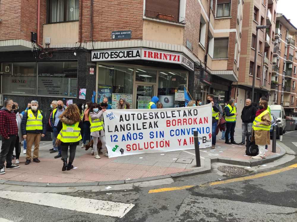 Martxoaren 1,2,3 eta 4an, greba-egun berriak Bizkaiko Autoeskoletan