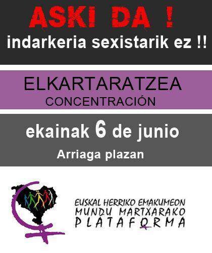 Maureen Ada Otuya eta Jenny Sofía Rebolloren hilketak salatzeko mobilizazioak