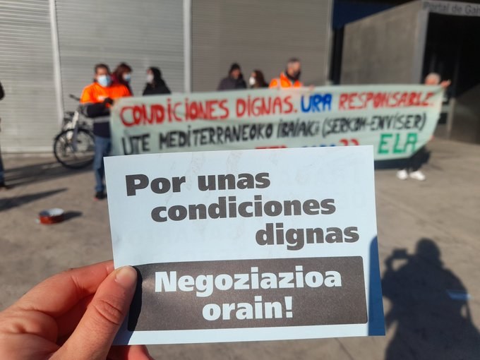 Mediterraneoko Ibaiak 2021 ABEEko langileek greban jarraitzen dute, enpresaren negoziazioaren aurkako jarrera dela eta