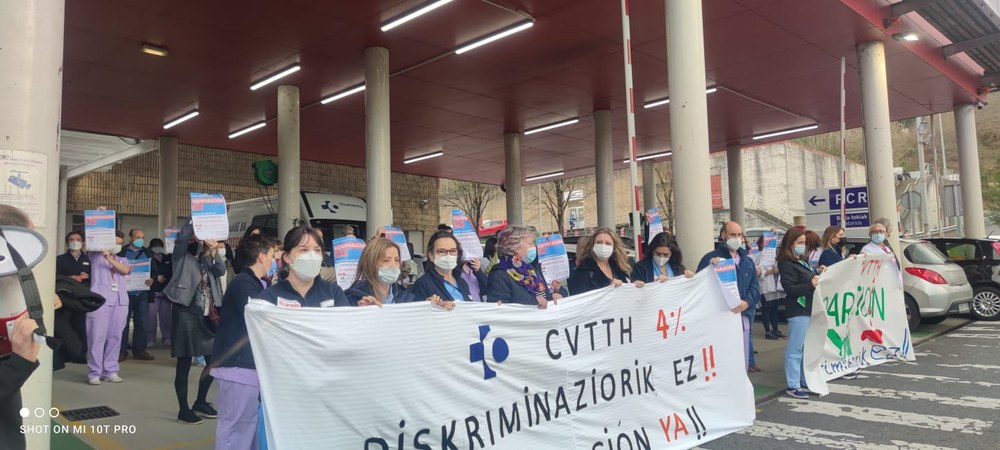 Mobilizazioak transfusioen euskal zentroan langileen diskriminazio bidegabe eta anakronikoaren aurrean