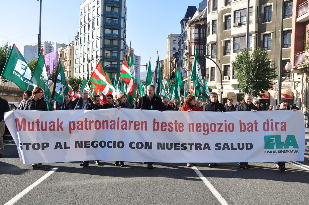 Muñoz: “Mutuak patronalaren tresnak dira bere interesak aurrera eramateko”