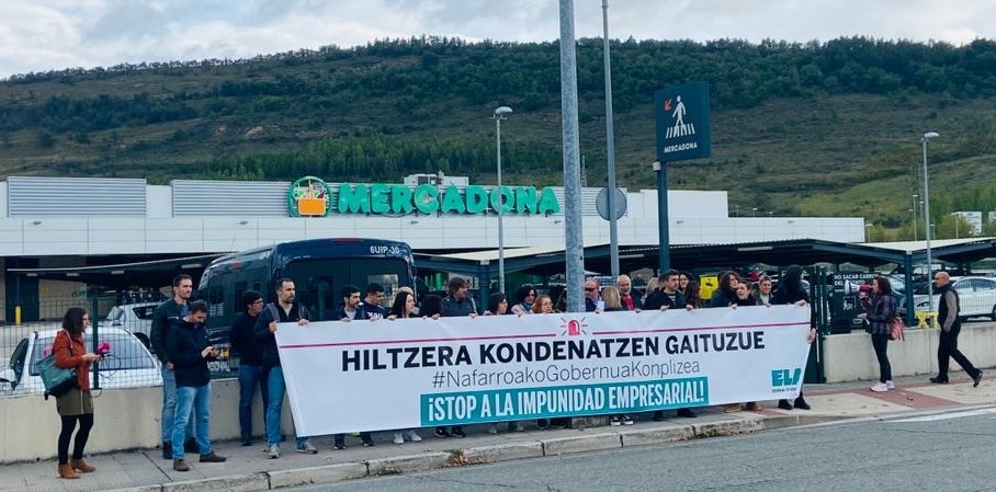 Nafarroako Gobernuak Mercadona zigortu du  bi langileren duintasuna urratzeagatik