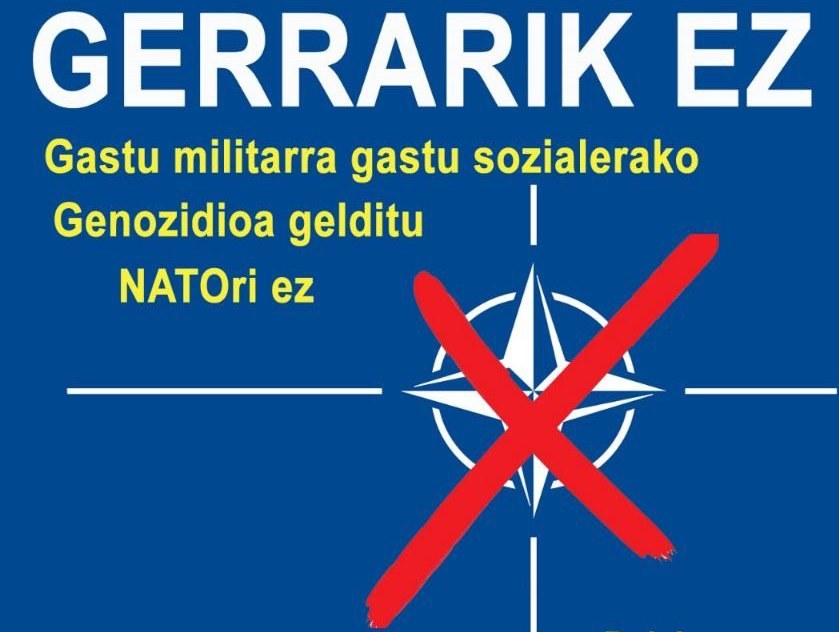 NATOren eta militarizazioaren aurkako mobilizazioak Hego Euskal Herriko hiriburuetan