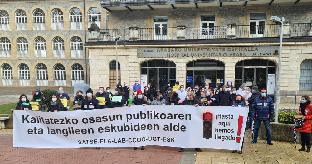 Osakidetzako langileen kontzentrazioak Lehen Mailako Arretarako baliabide gehiago eskatzeko