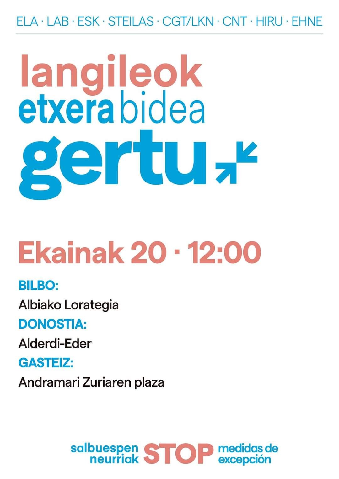 Presoen eskubideak aldarrikatzeko mobilizazioak