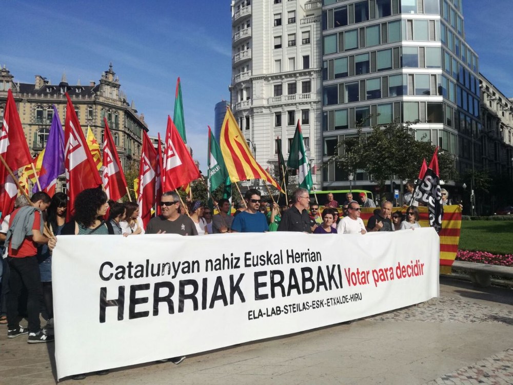 #sindicatsXreferendum: kontzentrazioak hiriburuetan