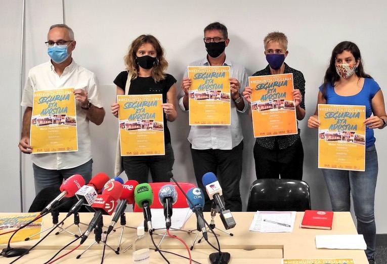 Urriaren 2an, manifestazioak EAEko hiru hiriburuetan, ikasturte presentzial, seguru eta adostu baten alde