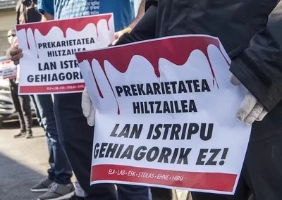 Zazpigarren lan istripu hilgarria: 62 urteko langile migratzaile bat hil zen obra batean, Barakaldon