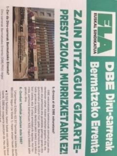 ELAk EAJk eta PSEk aurkeztutako Diru Sarrerak Bermatzeko eta Gizarteratzeko Lege-Proposamenaren onarpena salatzen du