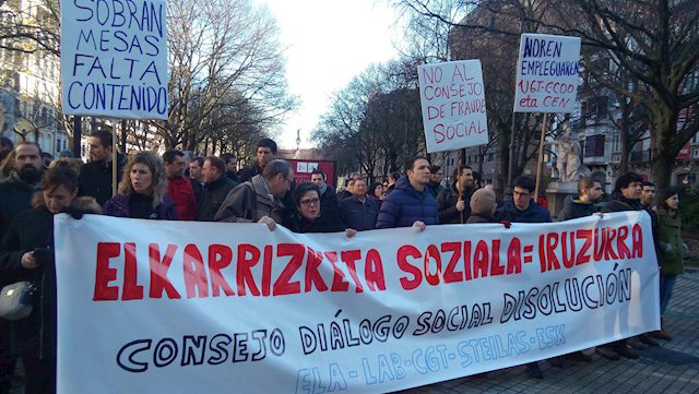 Porrot egindako elkarrizketa sozialaren politika iluna berpiztu da Nafarroan CEN, UGT eta CCOOen mesedetan