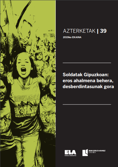 Soldatak Gipuzkoan: eros ahalmena behera, desberdinasunak gora