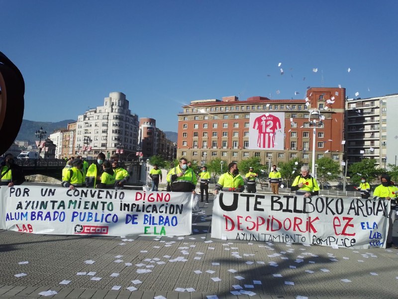 Akordioa lortu da Bilboko argiztapen zerbitzua eskaintzen duen Bilboko Argiak enpresan