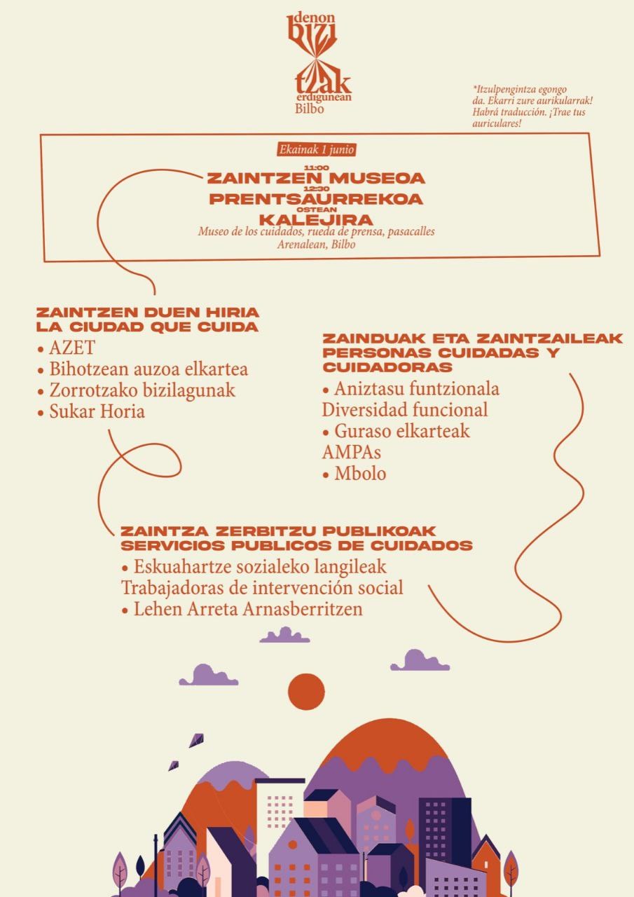 Bilboko Bizitzak Erdigunean plataformak agerraldia egingo du larunbatean