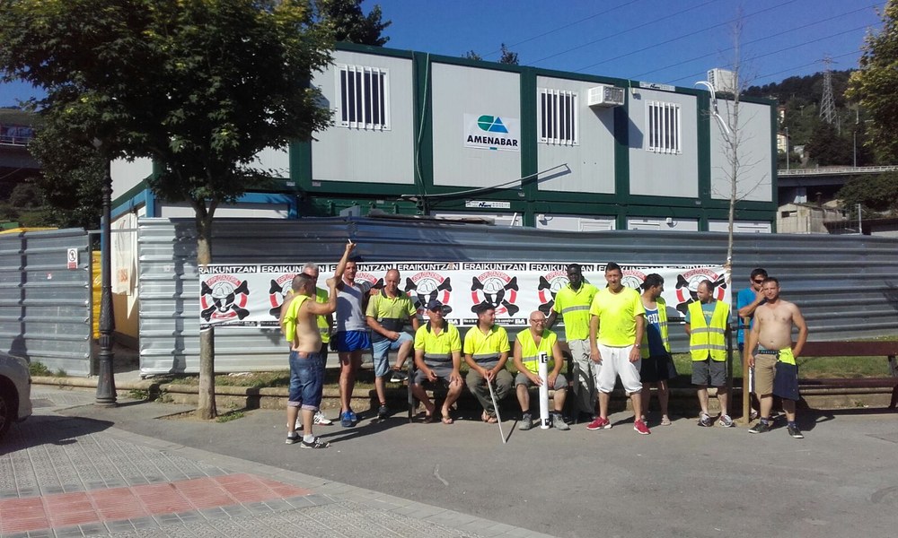 Greba eraikuntza alorreko Zamagain enpresan