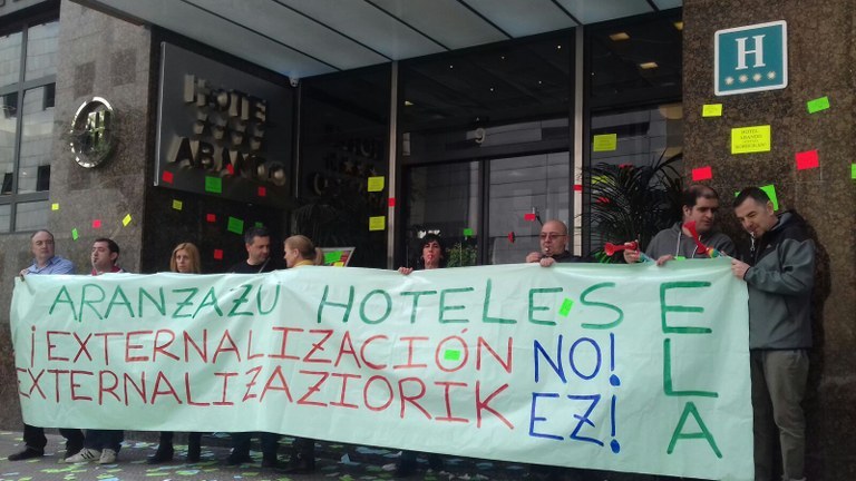 Hotel Abandoko Epaia jatetxean akordioa: enplegua egonkorra izango da