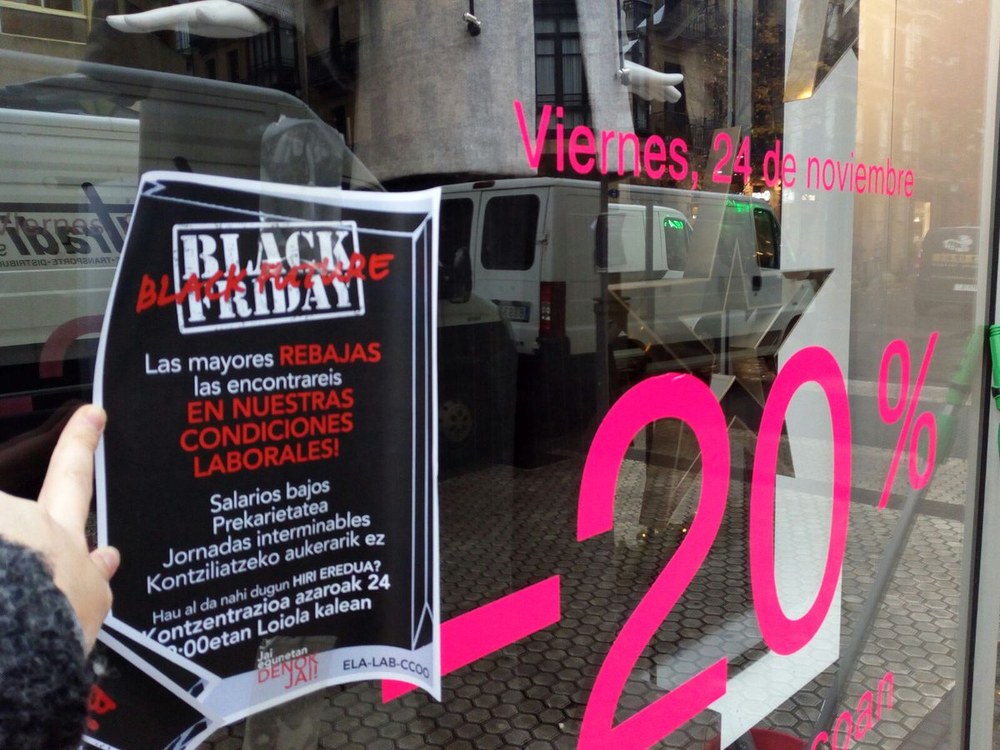 #BlackFriday: beherapen handienak, gure lan baldintzetan