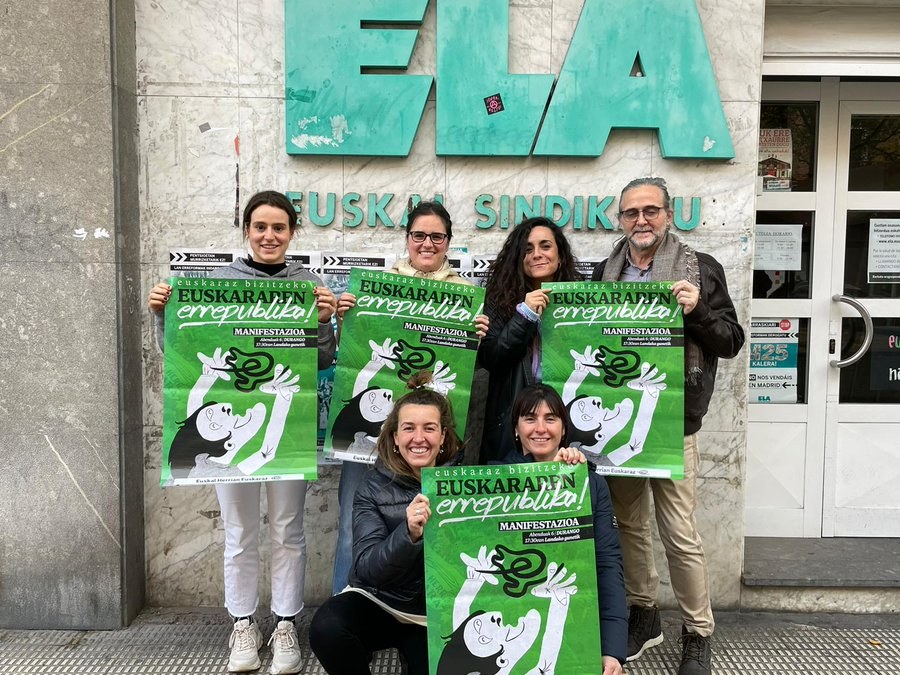 ELAk bat egiten du Euskal Herrian Euskarazek abenduaren 6an Durangon deitutako manifestazioarekin