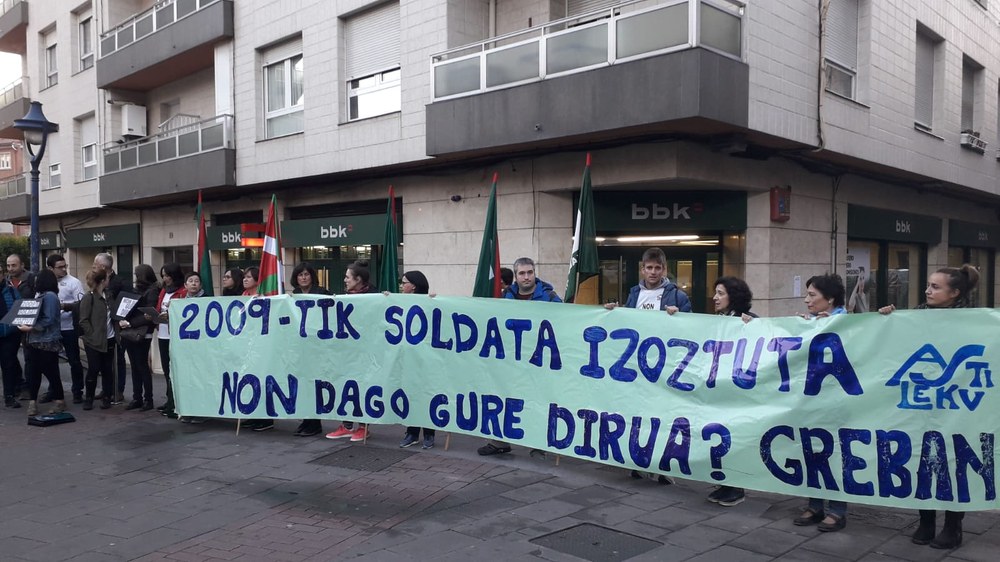 Asti-Leku Ikastolan ere greba egin da