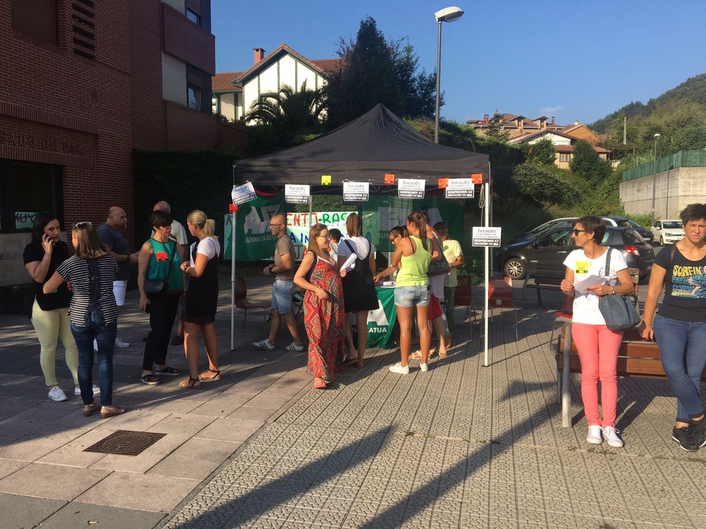 Basori enpresako langileen mobilizazioa 4. greba egunean