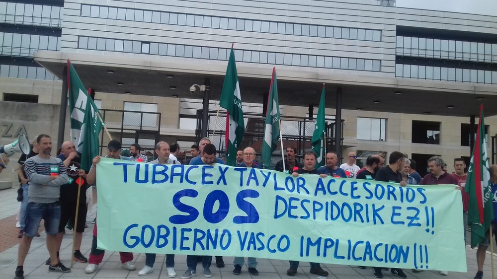 Tubacexeko langileen elkarretaratzea