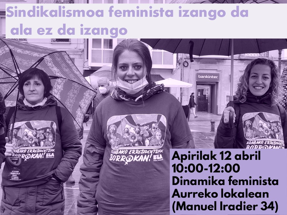 Apirilaren 12an, dinamika feminista Gasteizen