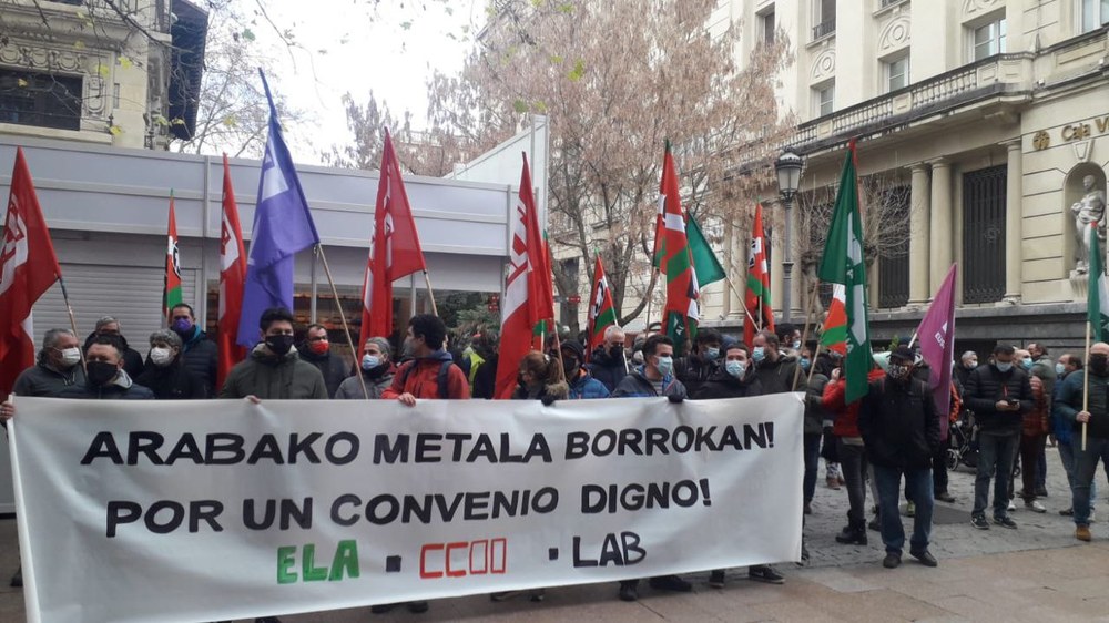 ELAk akordioa lortu du CCOO eta LABekin Arabako Metalaren Hitzarmen Kolektibo baterako lehen urrats gisa