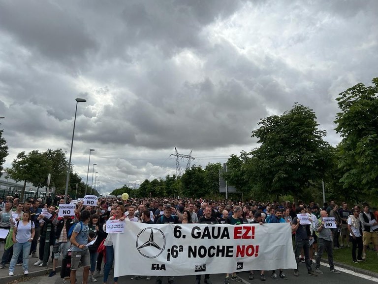 Gaur goizean beste greba-egun arrakastatsua bat egin da Mercedesen