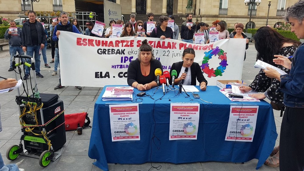 Greba Arabako Esku-hartze Sozialean, ekainaren 17an eta 22an