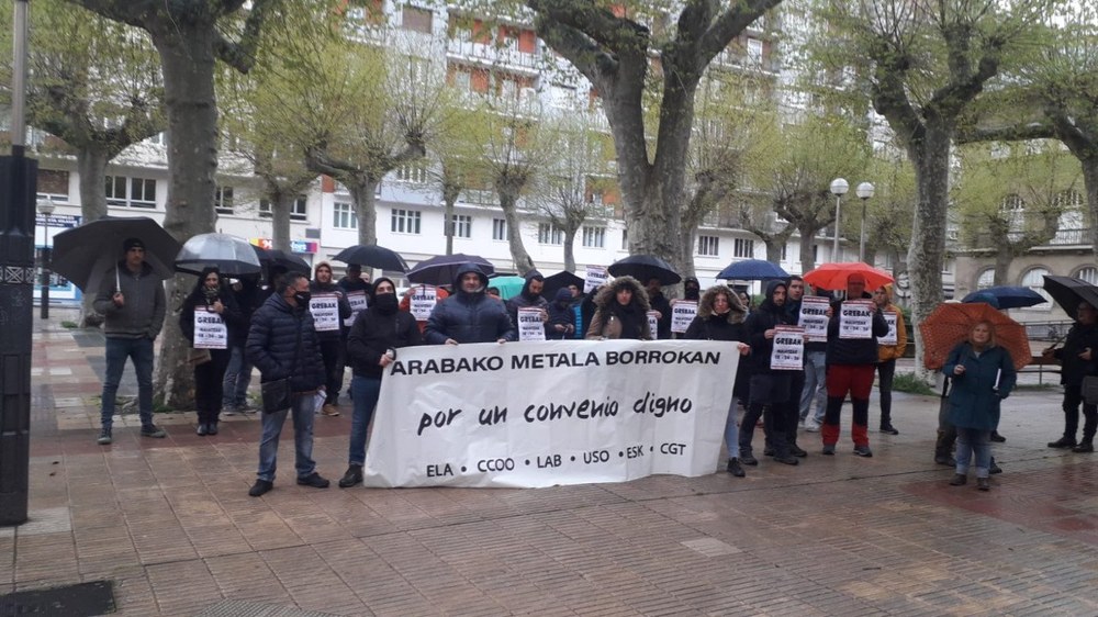 Arabako Metaleko greba erregistratu dute