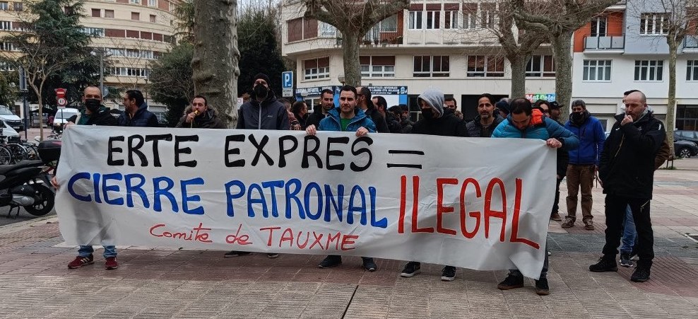 Tauxmek langileak etxera bidali ditu, justifikaziorik gabe