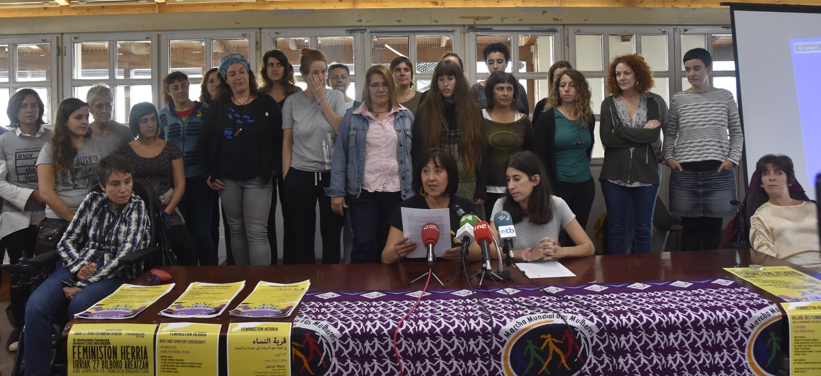 Emakumeen Mundu Martxaren XI. Nazioarteko Topaketak Bilbon egingo dira, urriaren 22tik 28ra Emakumeen Mundu Martxaren XI. Nazioarteko Topaketak Bilbon egingo dira, urriaren 22tik 28ra