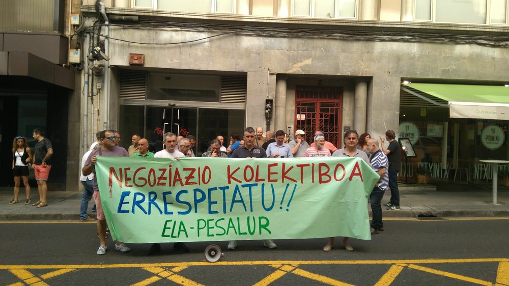 Bizkaiko Pesalurreko lan hitzarmena errespetatzea eskatu du ELAk