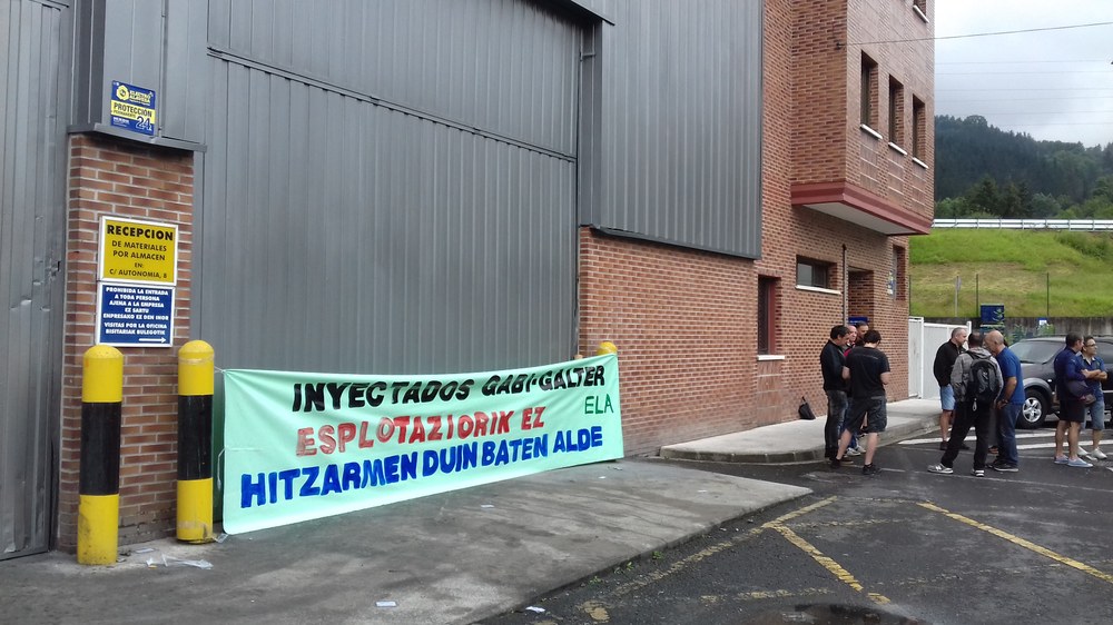 Lanuzteak Zaldibarko Inyectados Gabi, S.A. eta Galter enpresetansetako