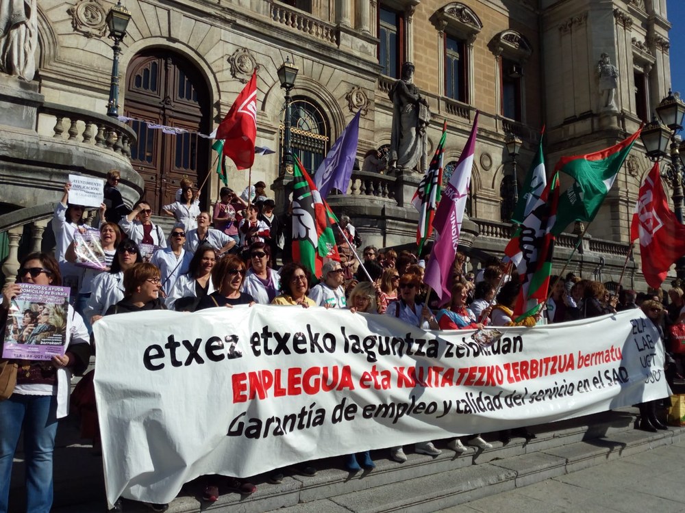Beste bi greba egun arrakastatsu Bizkaiko Etxez Etxeko Laguntza zerbitzuan