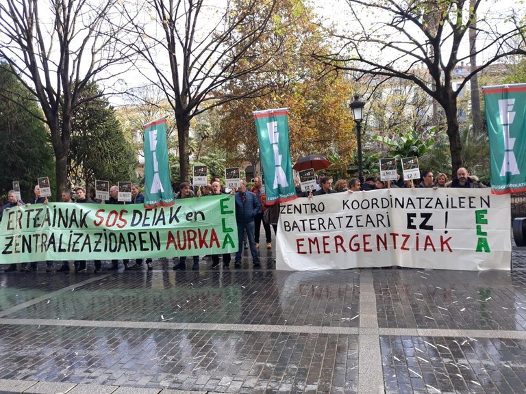 ELAk demanda bat aurkeztu du Arabako eta Gipuzkoako larrialdi-zerbitzuak Bilbon zentralizatzeagatik