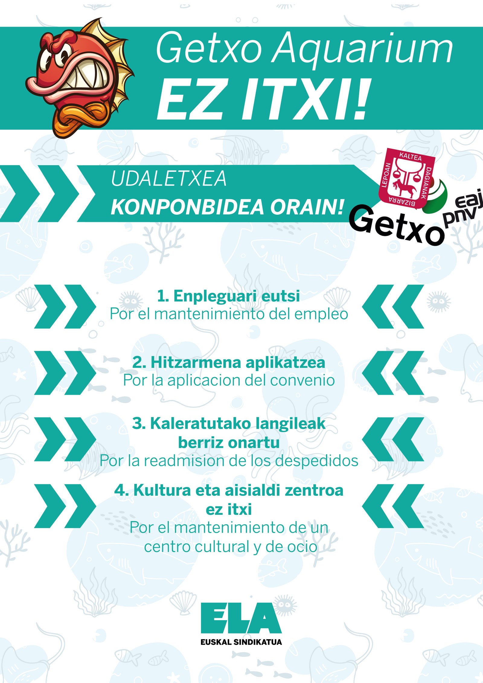 Erabateko sekretismoa Getxoko akuarioaren itxieran Erabateko sekretismoa Getxoko akuarioaren itxieran